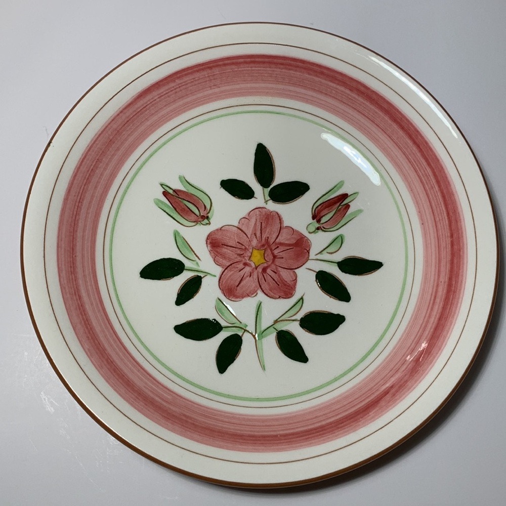 Stangl Pottery Bowls Wild Rose Set of Two Floral VTG Soup Salad Cereal 7.75β - Picture 10 of 15